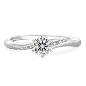 0.50Carats VVS1 Moissanite Rings for Women 0186