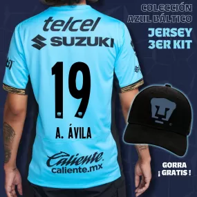 19 Ali vila - Colección Azul Báltico - Jersey Tercer Kit   Gorra de Regalo