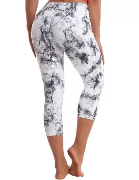 19 Printed Side Pockets Capris arabescato_yogastudio