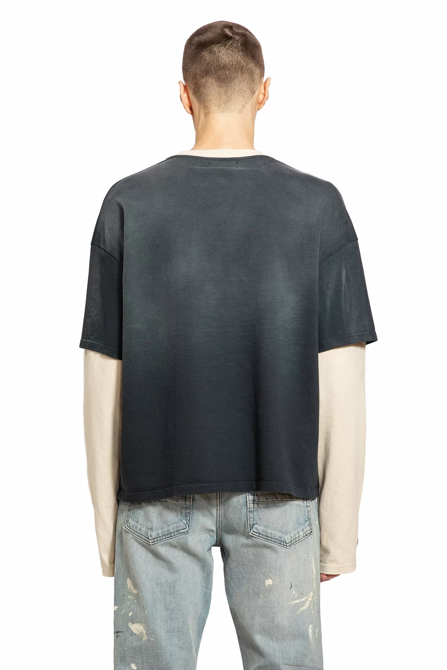 AMIRI MAN BLACK T-SHIRTS & TANK TOPS