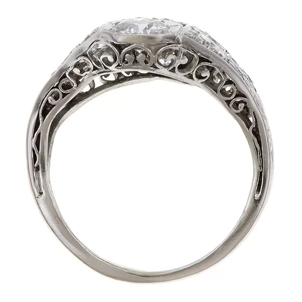 Art Deco Diamond Dinner Ring