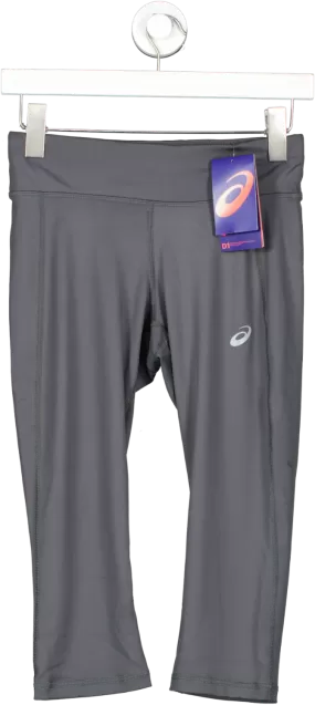 asics Run Knee Dark Grey Run Tights UK S