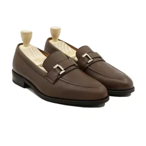 ATHENA - BROWN PEBBLE GRAIN LOAFER