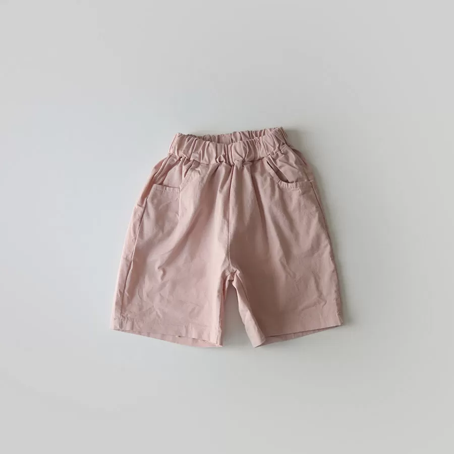 Baby Kid Girls Boys Solid Color Shorts Wholesale 24030117