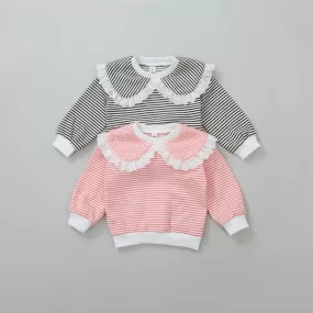 Baby Kid Girls Striped Tops Wholesale 231130149