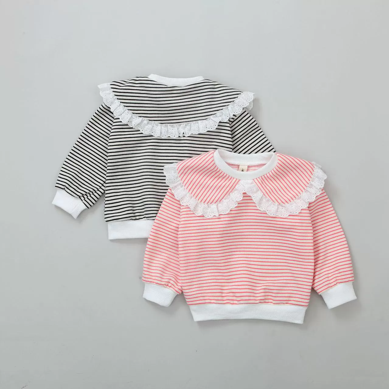 Baby Kid Girls Striped Tops Wholesale 231130149