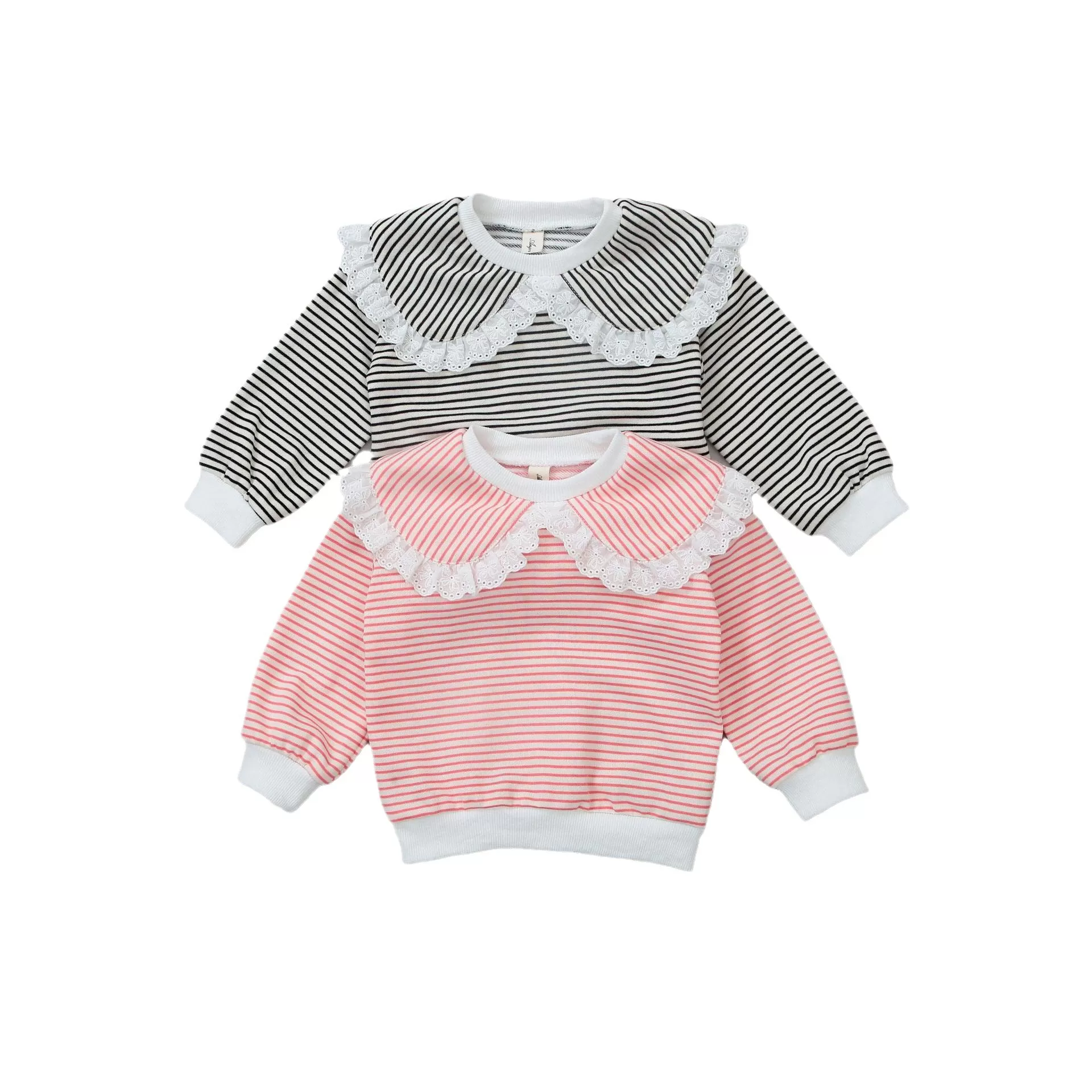 Baby Kid Girls Striped Tops Wholesale 231130149