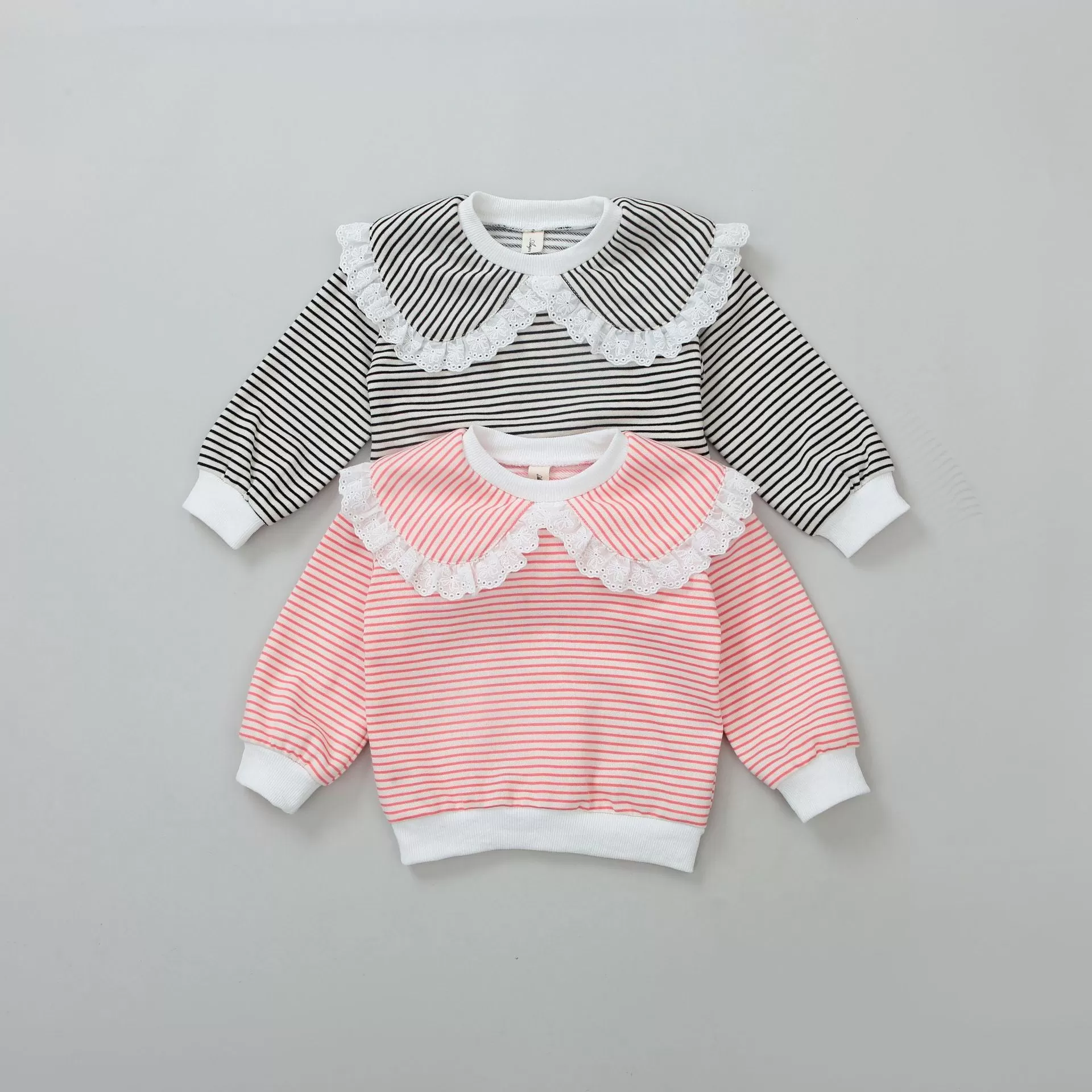 Baby Kid Girls Striped Tops Wholesale 231130149