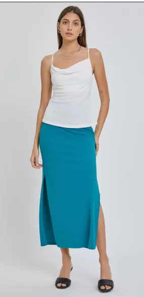 Be Cool Breezy Solid Maxi Skirt