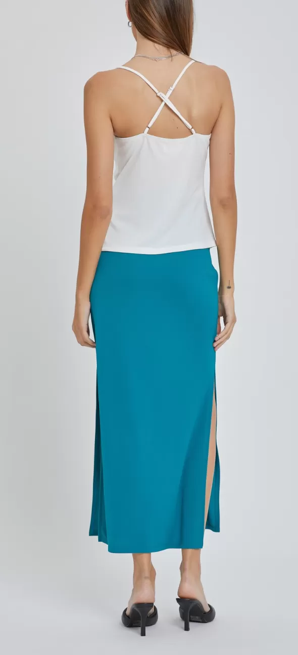 Be Cool Breezy Solid Maxi Skirt