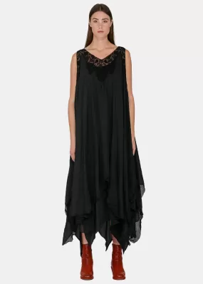 Black Double-layered Dress