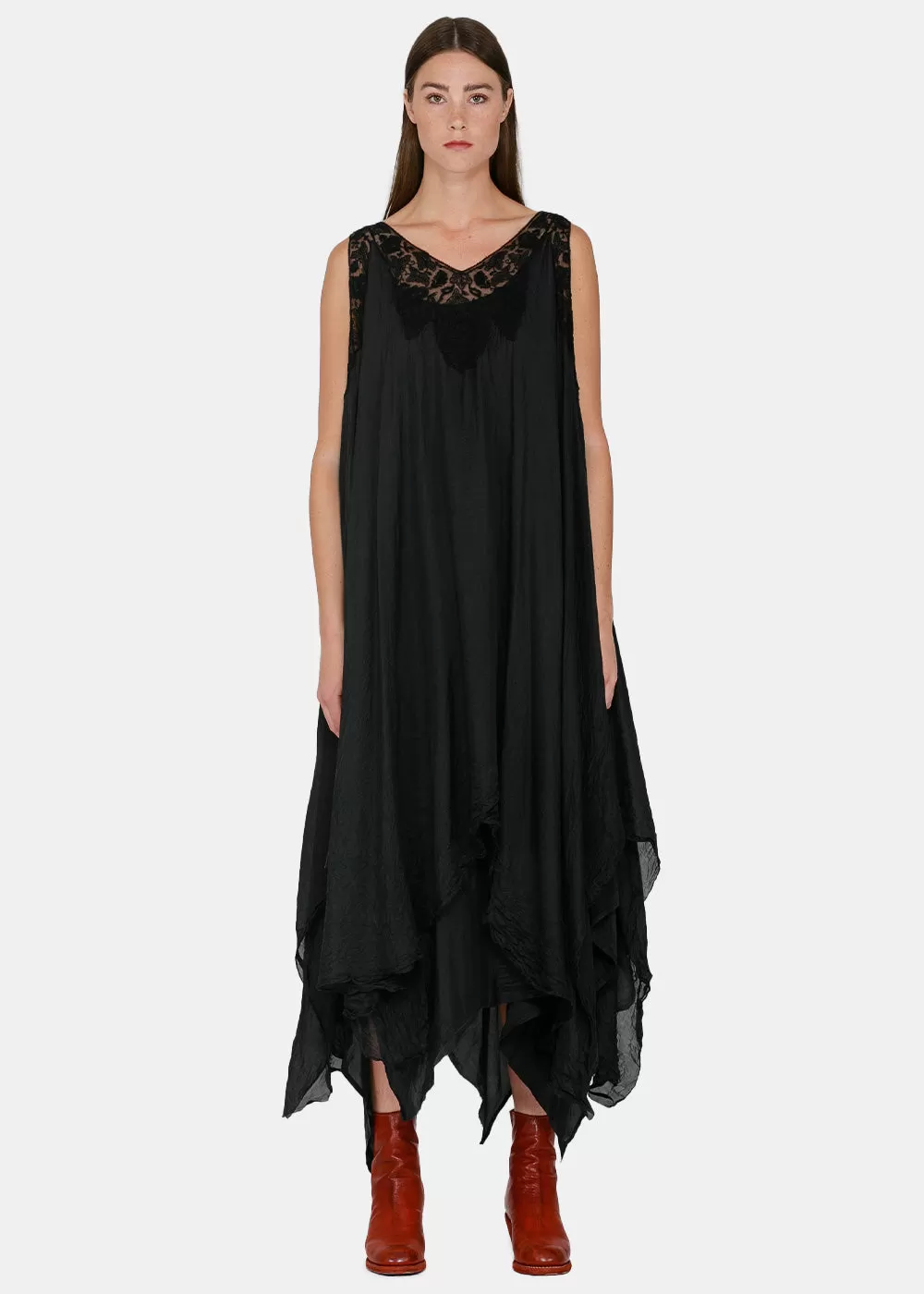 Black Double-layered Dress