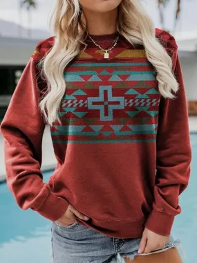 Crewneck Printed Women Sweatshirt