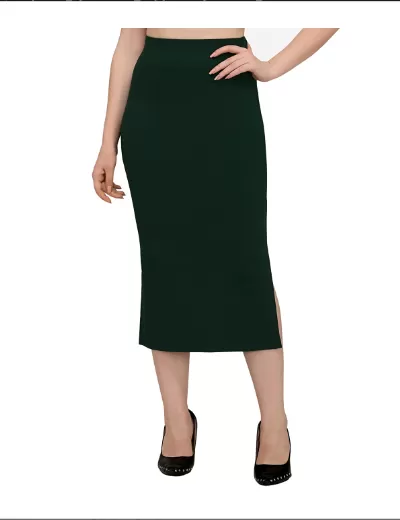 Dark Green Saree Shapewear Petticoat for Women