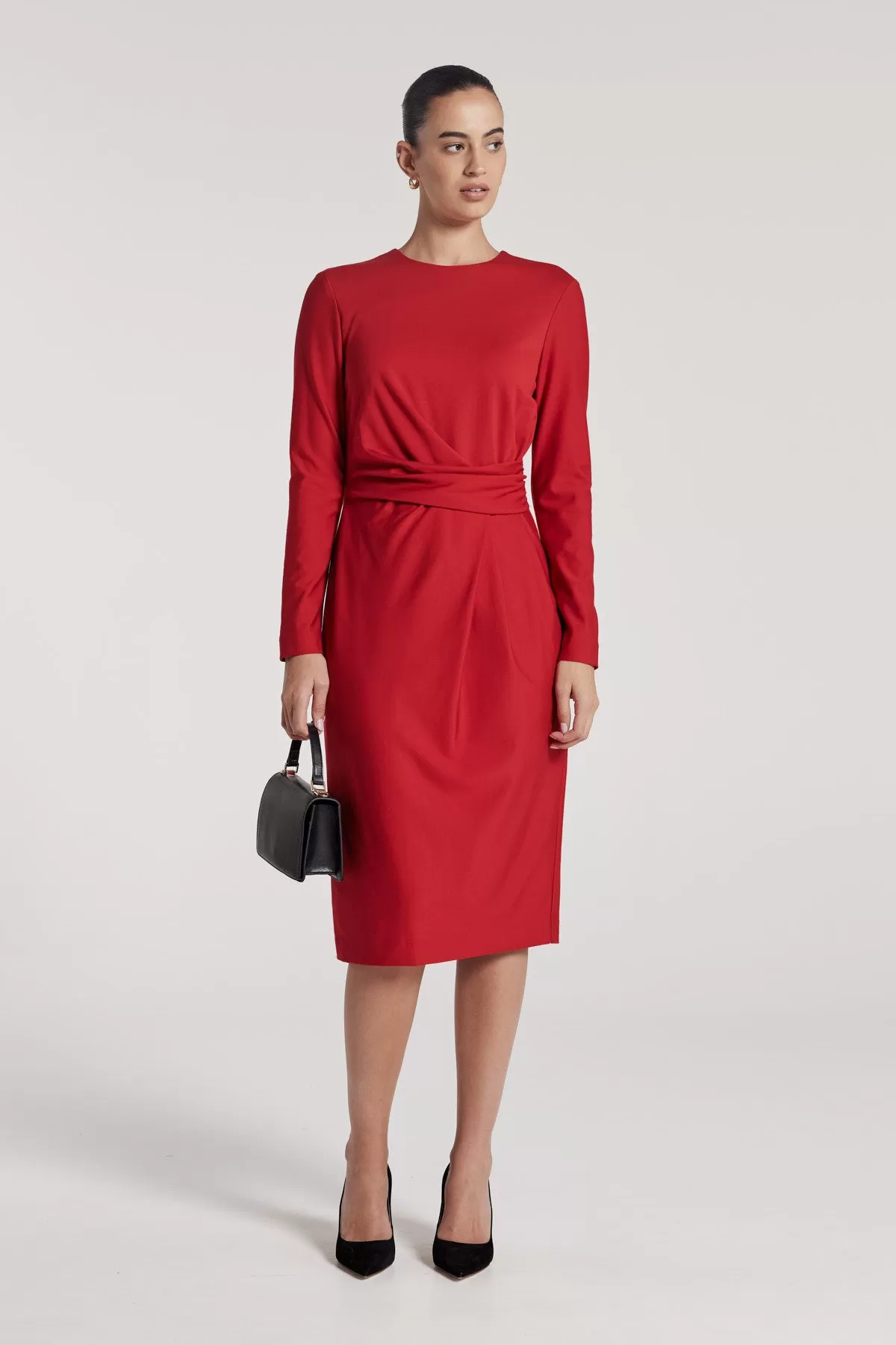 Elena Dress - Red