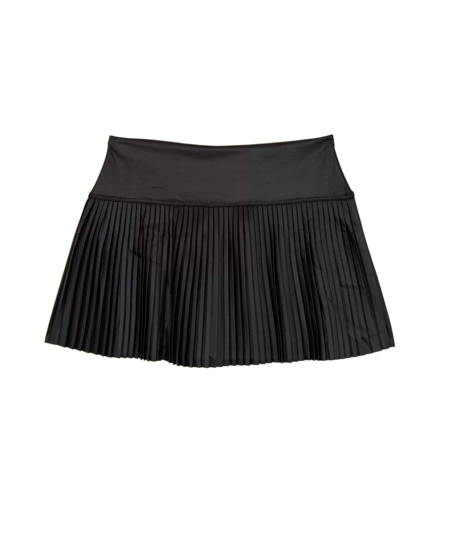 FBZ Girls Black Pleated Pleather Skirt