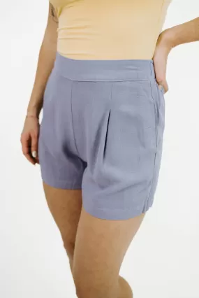 In Real Time Linen Pleated Shorts