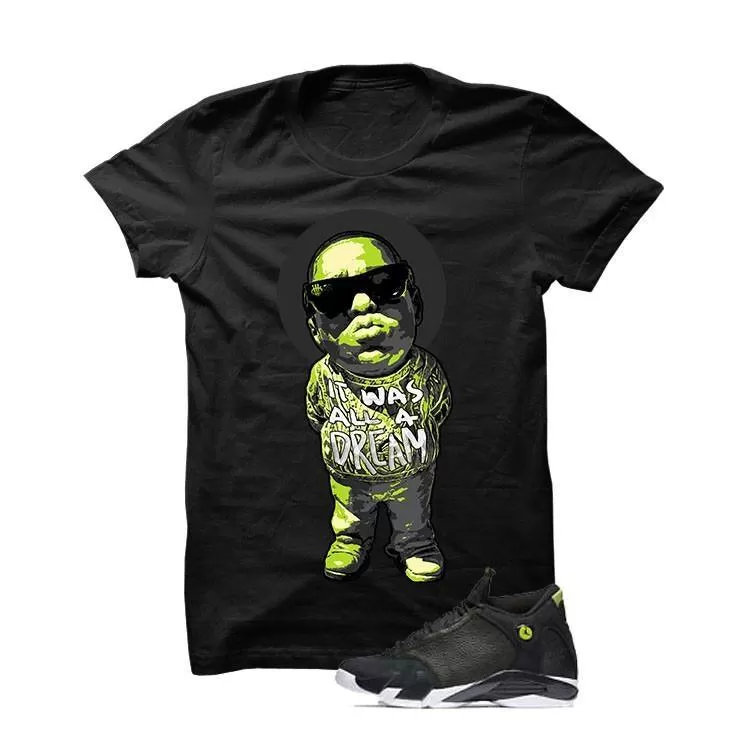 Jordan 14 Indiglo Black T Shirt (Big Poppa)