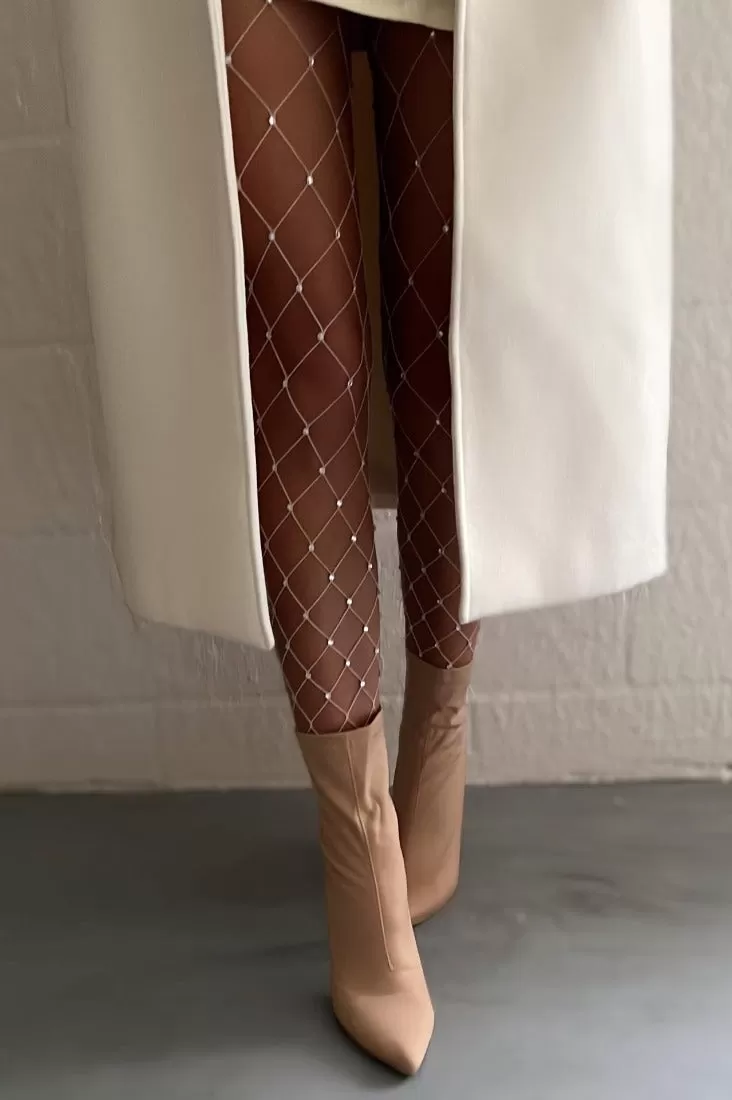 Large Rhinestone Fishnets