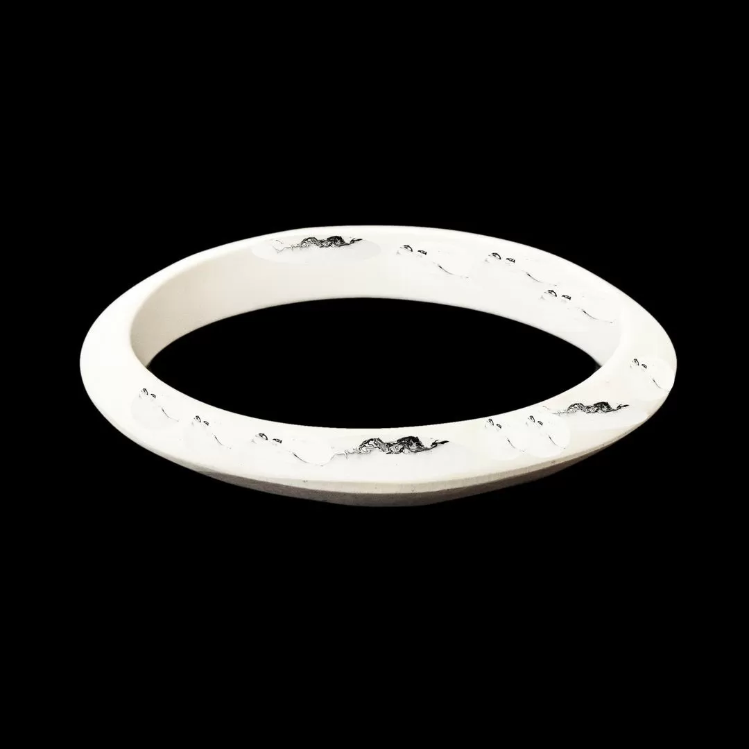 Luna Single Resin Bangle