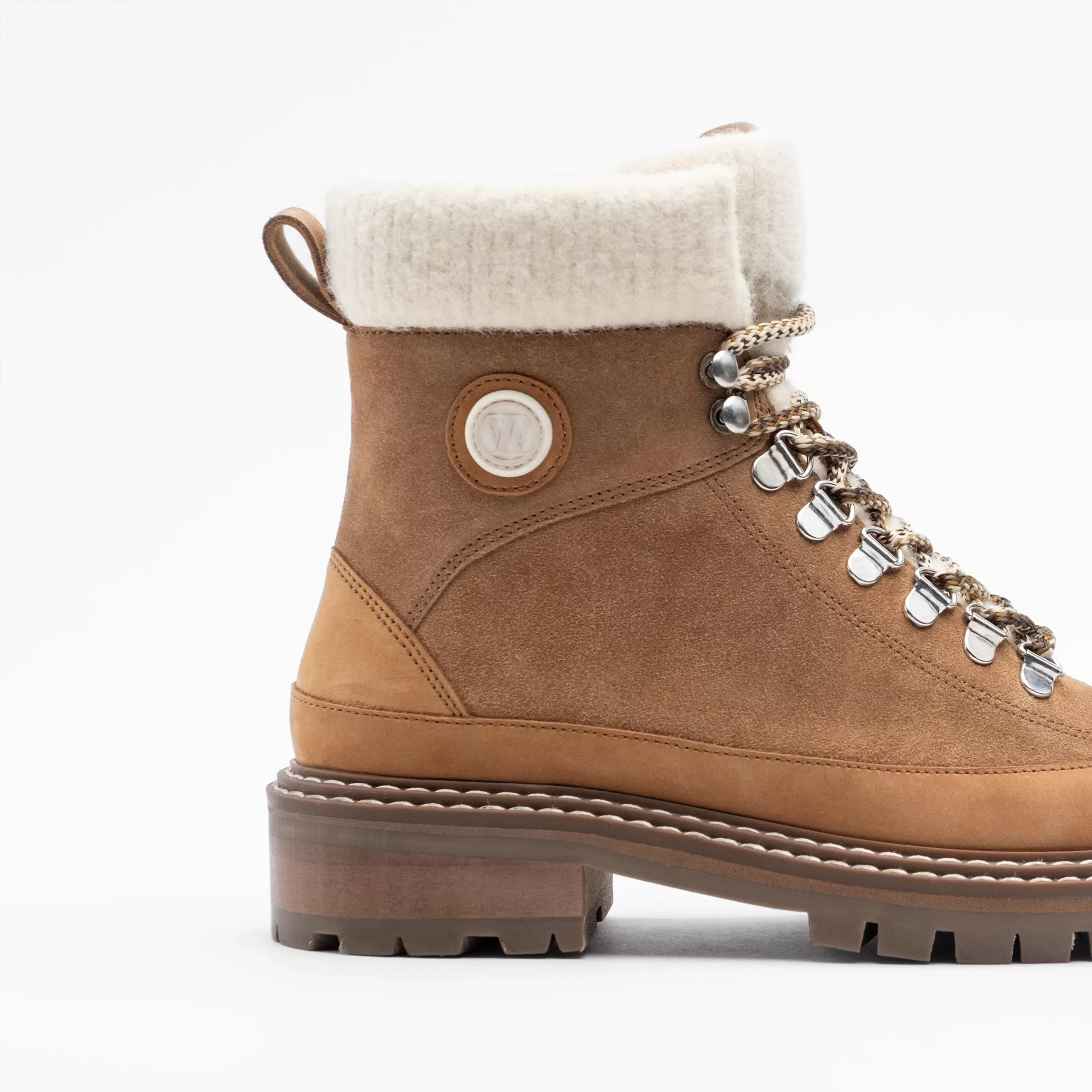 Marina Knitted Collar Hiking Boot