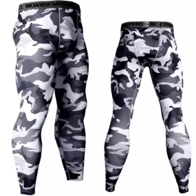 Men's Camouflage 'Winter' Compression Leggings Spats