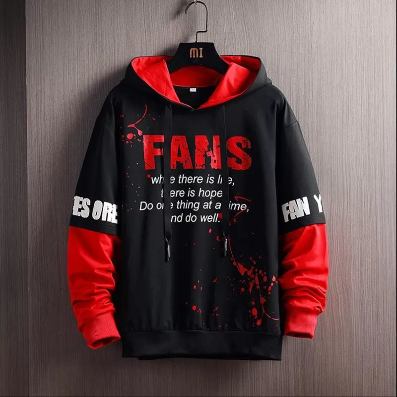 Men's Long Sleeve Fashion Hoodie Fitted Sweatshirt Men's Casual Hooded Sportswear Men's Spring Comfortable Hoodie