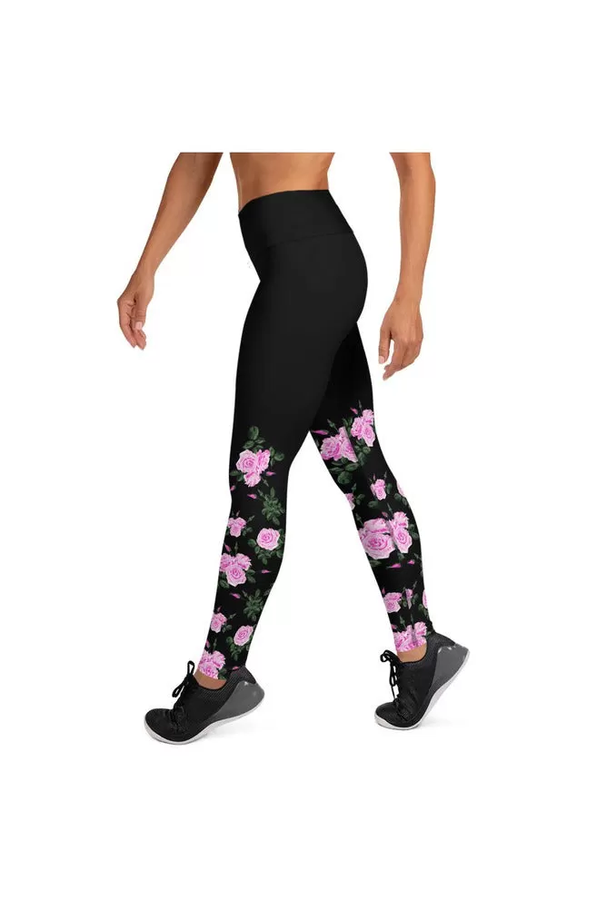 Midnight Rose Yoga Leggings