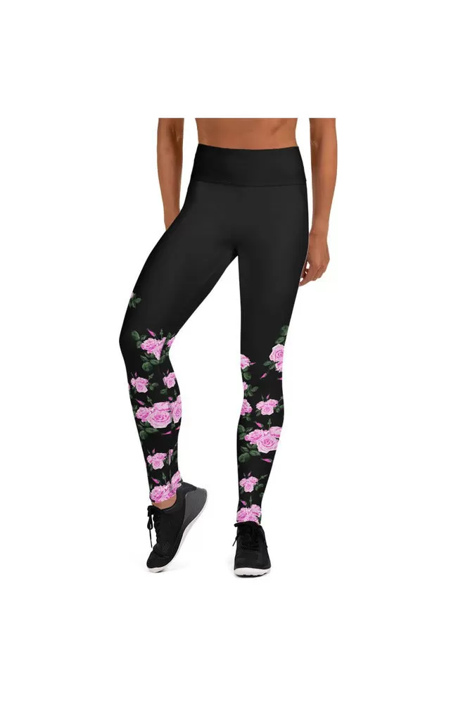 Midnight Rose Yoga Leggings