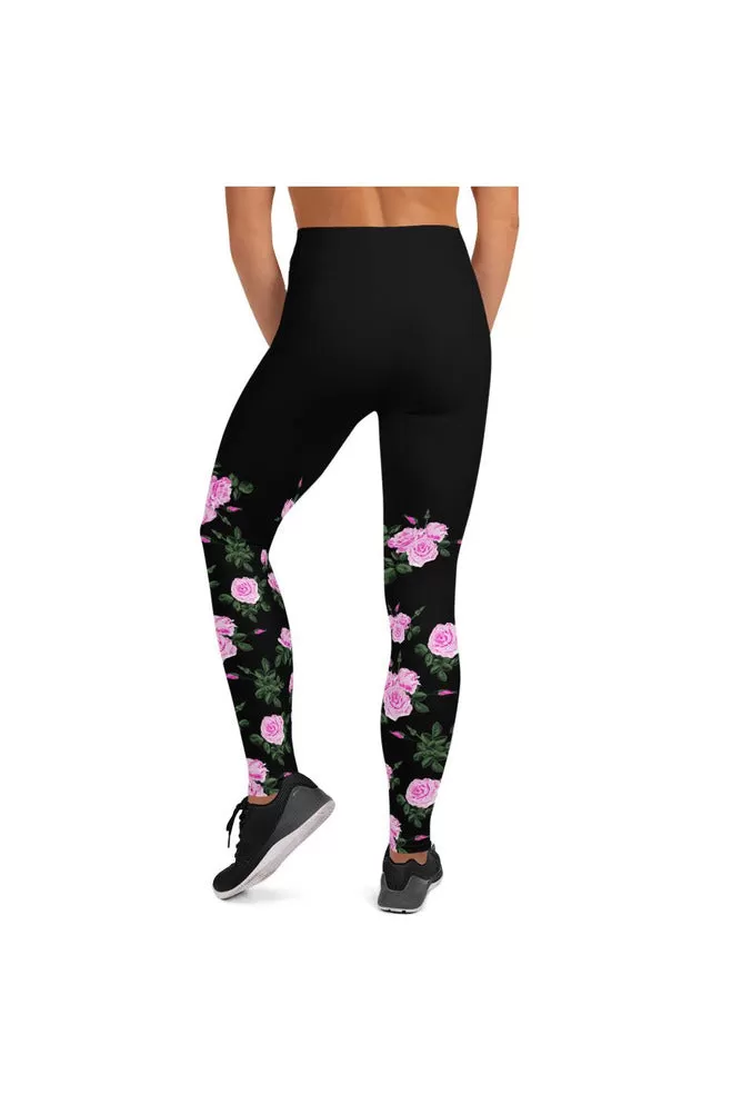 Midnight Rose Yoga Leggings