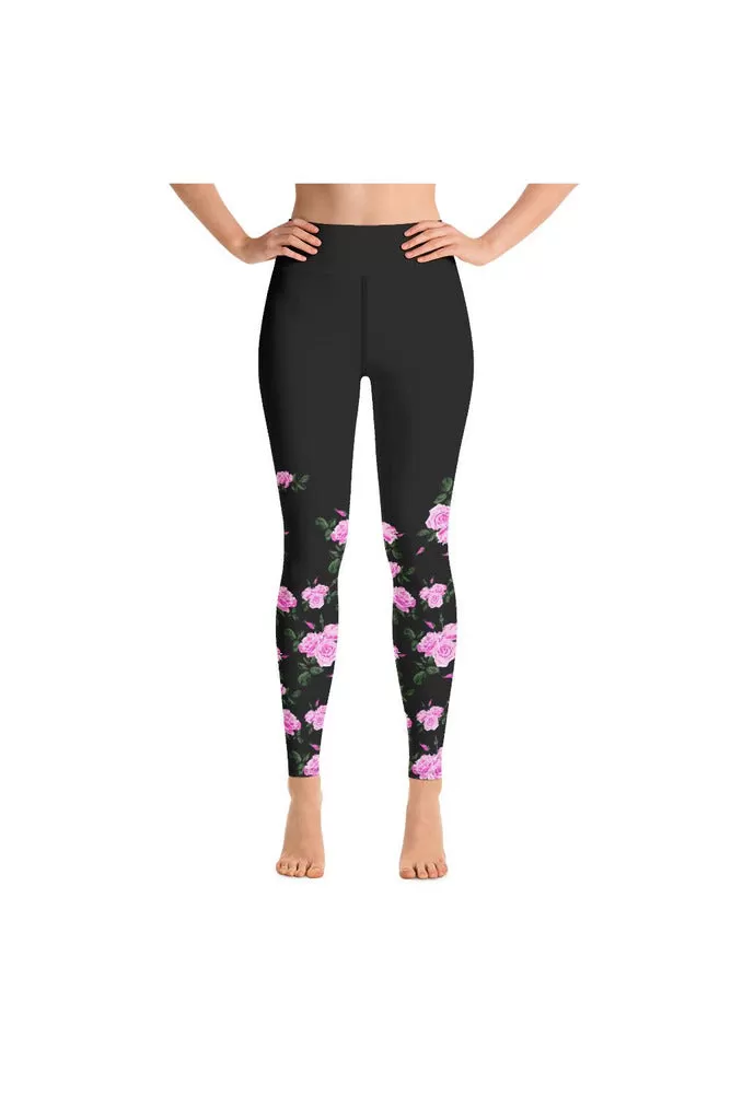 Midnight Rose Yoga Leggings