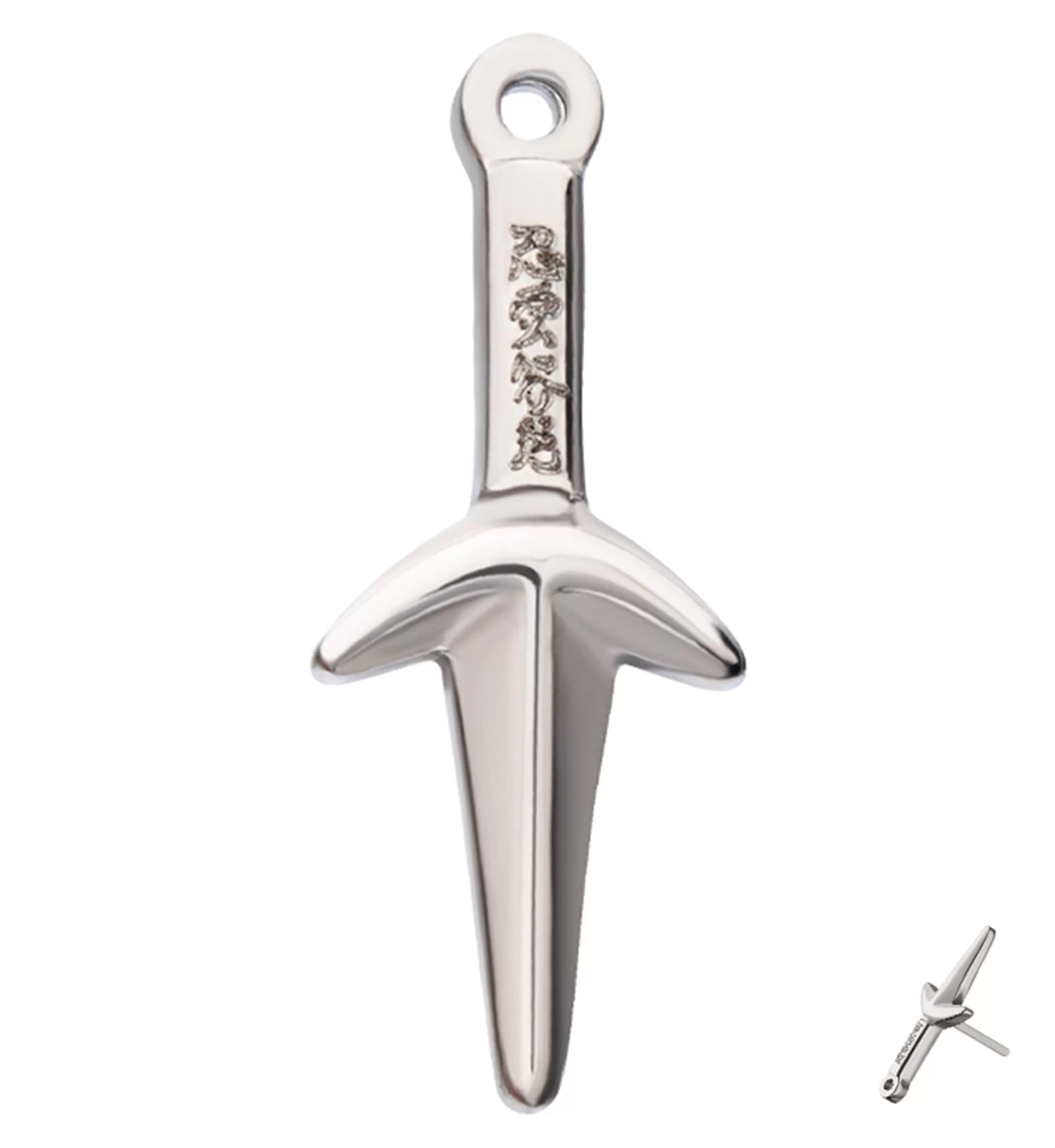 Naruto Kunai Knife Titanium Threadless Top