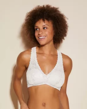 NEVER SAY NEVER PADDED RACIE RACERBACK BRALETTE | Moon Ivory