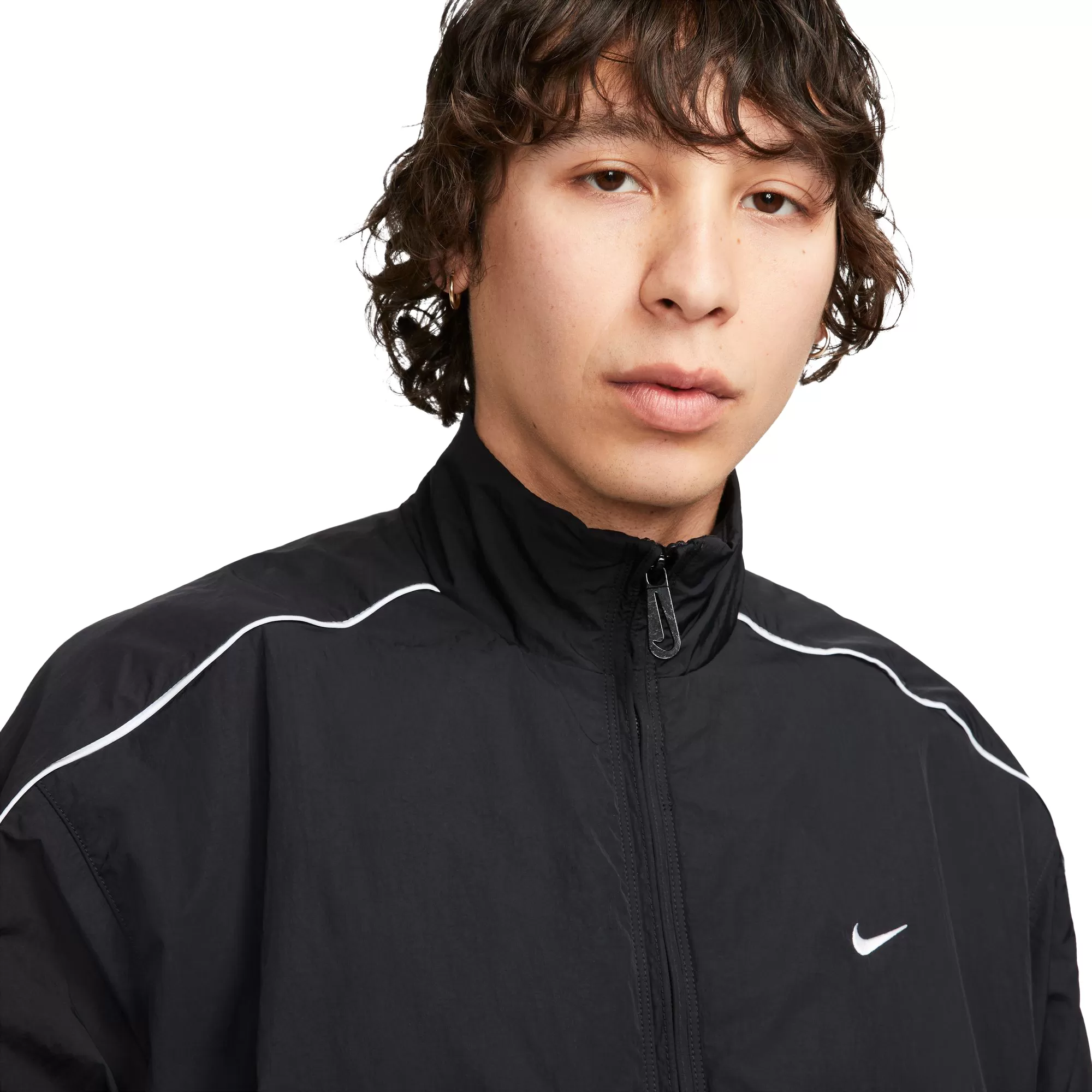 Nike Solo Swoosh Woven Track Jacket Black FB8622-010