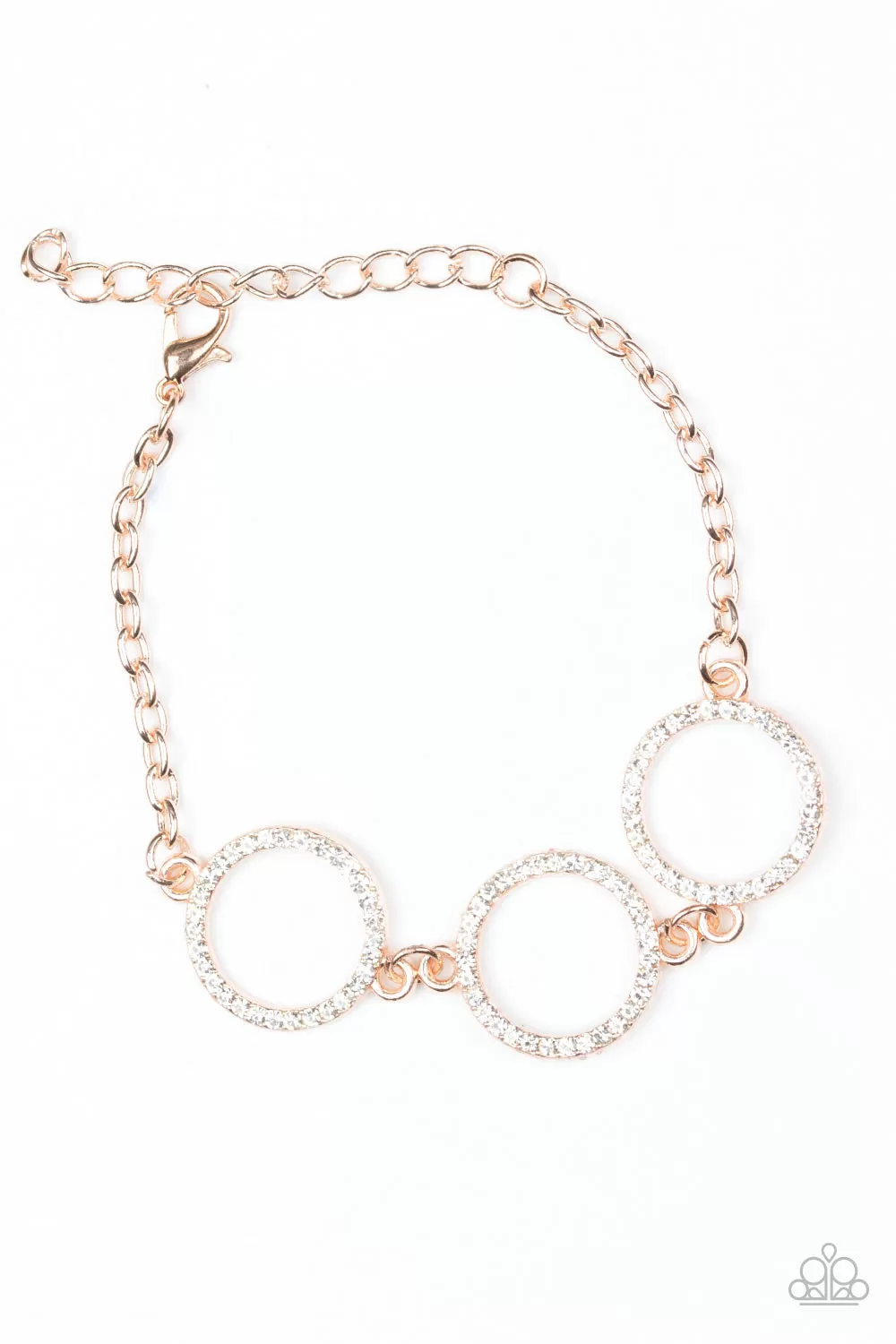 Paparazzi Dress The Part - Rose Gold Clasp Closure Bracelet