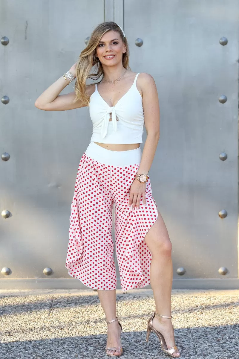 Polka Dot Tango Capri Pants