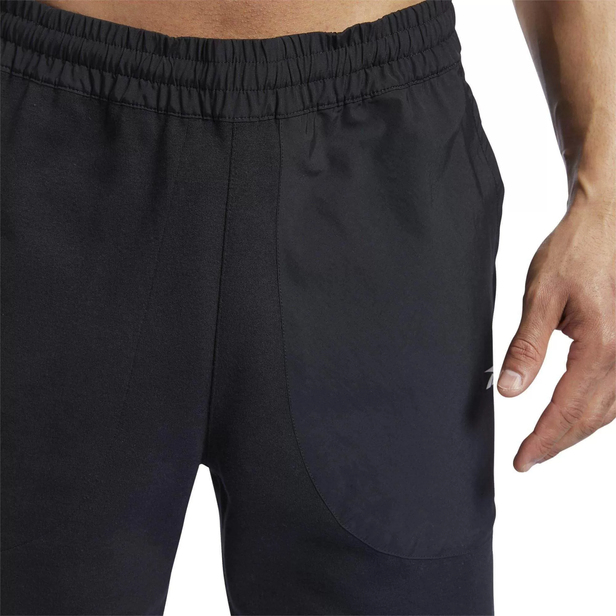 Reebok Knit Woven Mens Training Shorts - Black