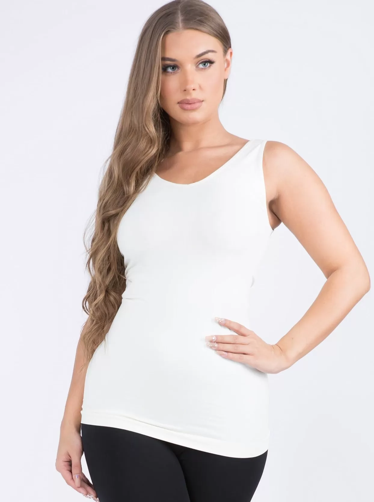 Reversible Neckline Seamless Tank (One Size)