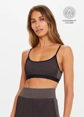 Ribbed Seamless Ballet Bra Mocha