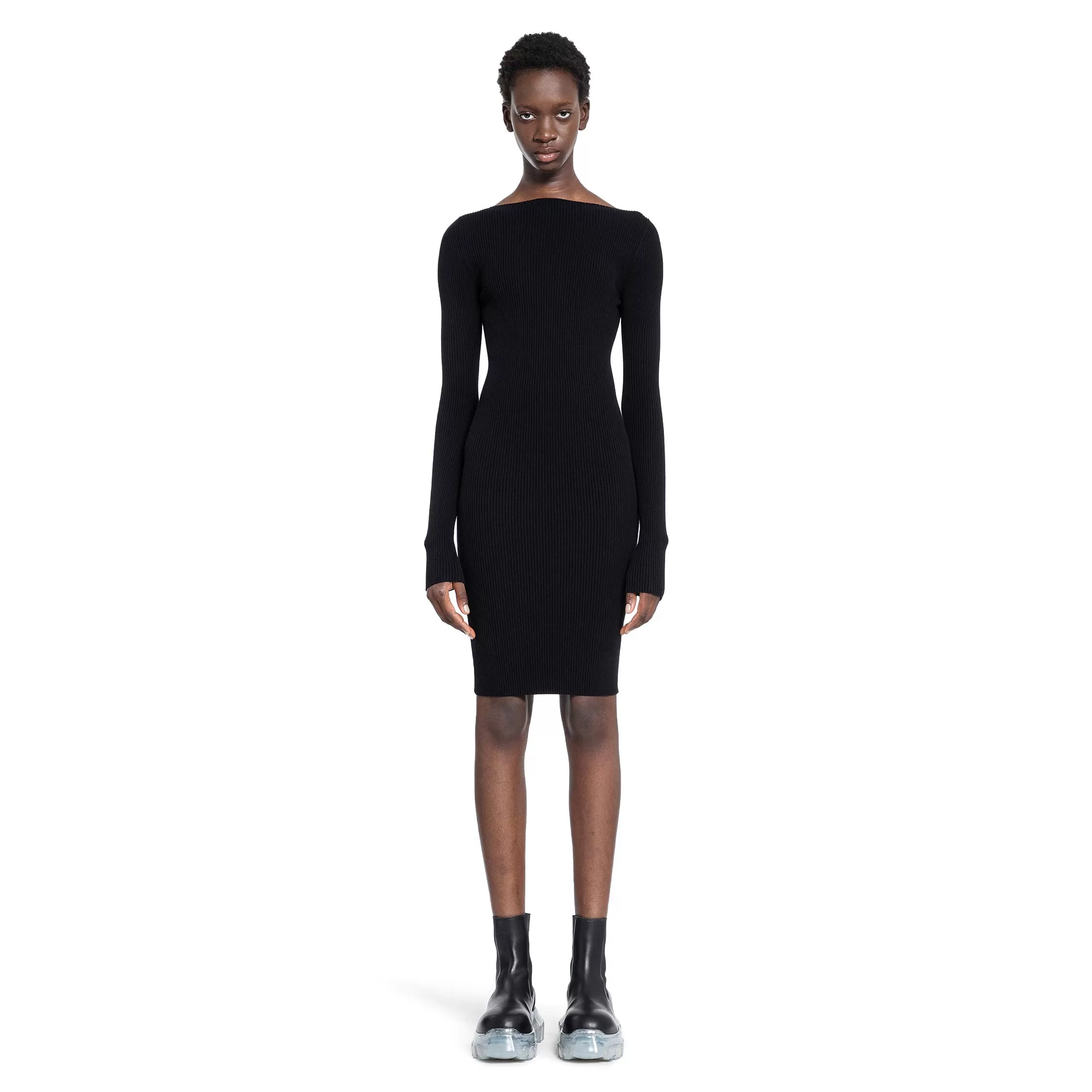 RICK OWENS WOMAN BLACK DRESSES