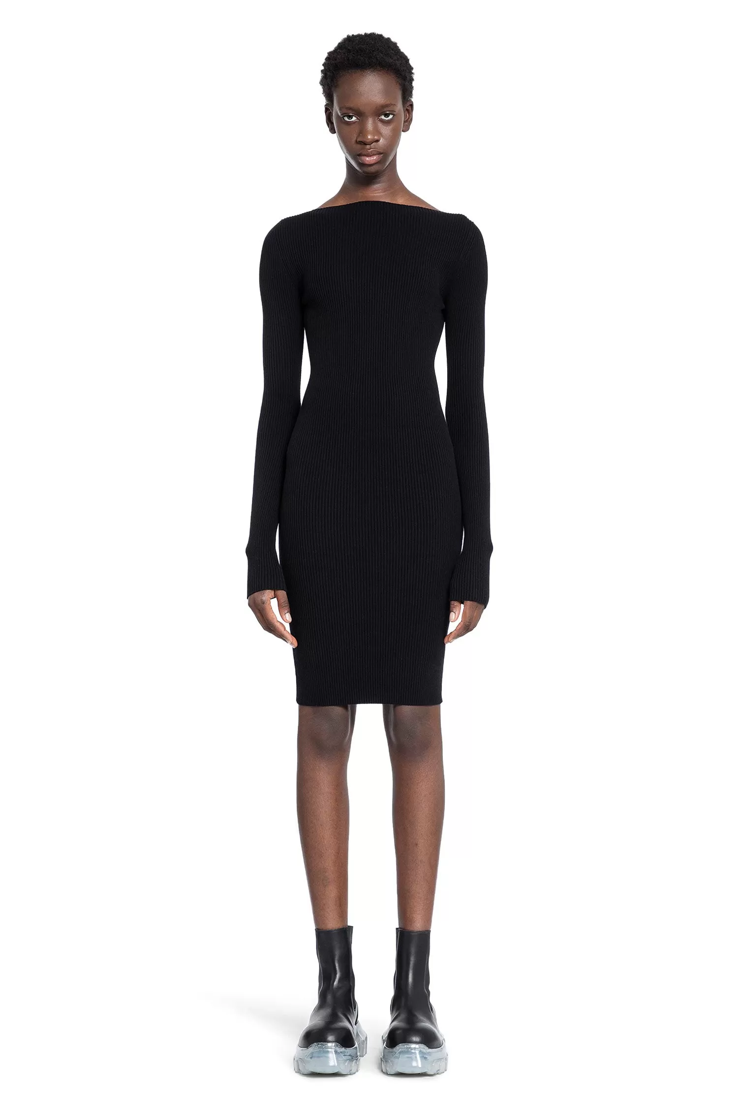 RICK OWENS WOMAN BLACK DRESSES