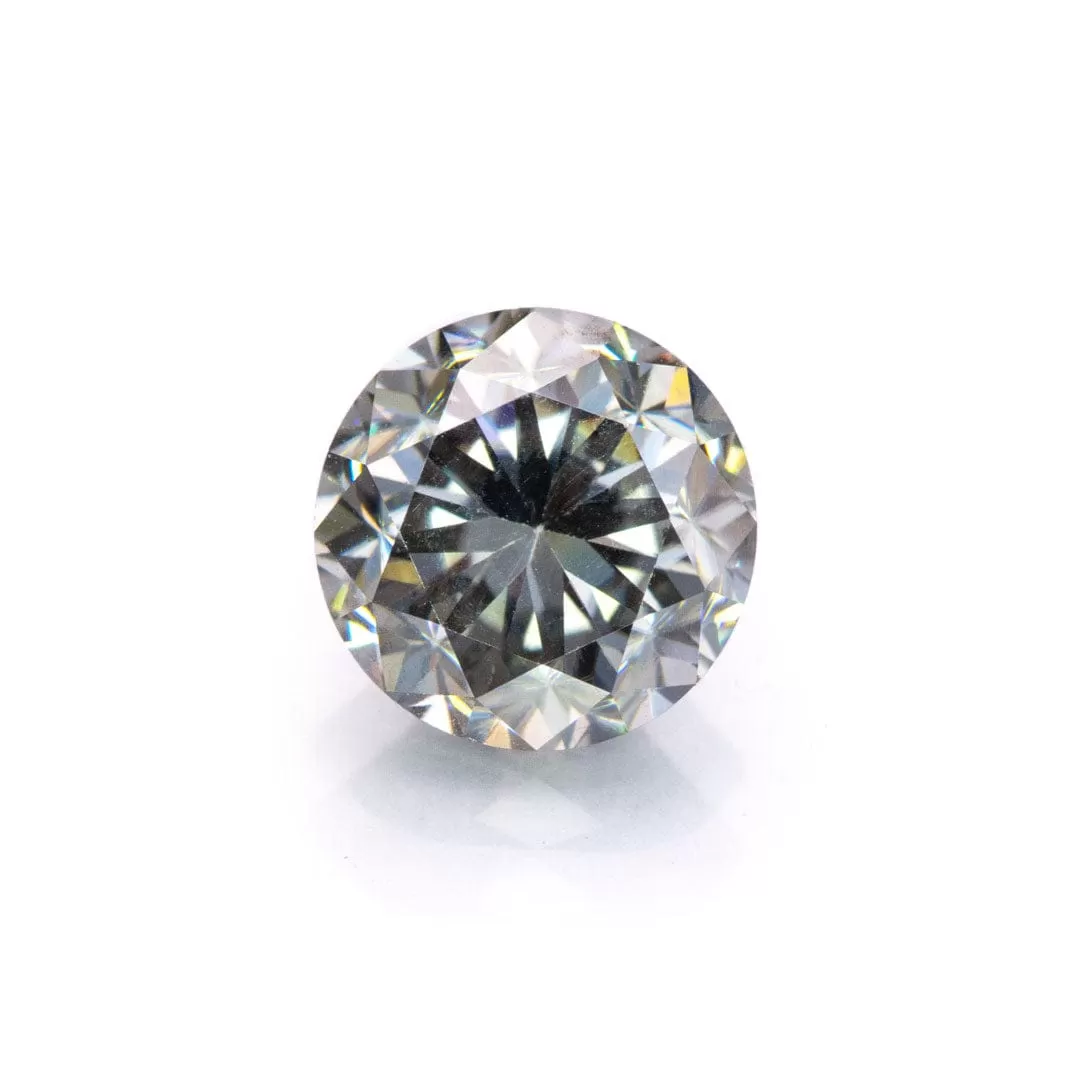 Round Gray Moissanite Loose Stone