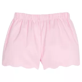 Scallop Short - Light Pink Twill