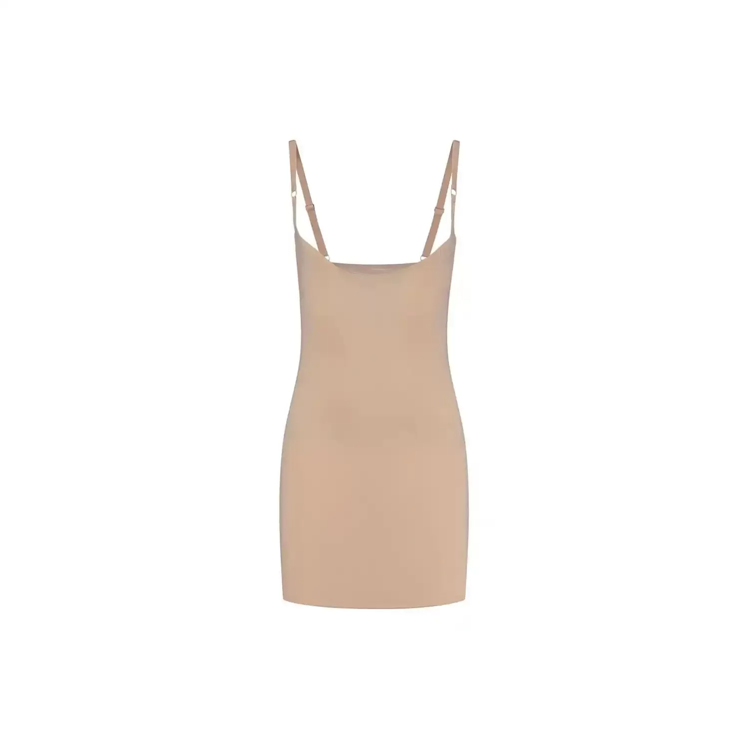 Sculpting Open Bust Dress -  Beige