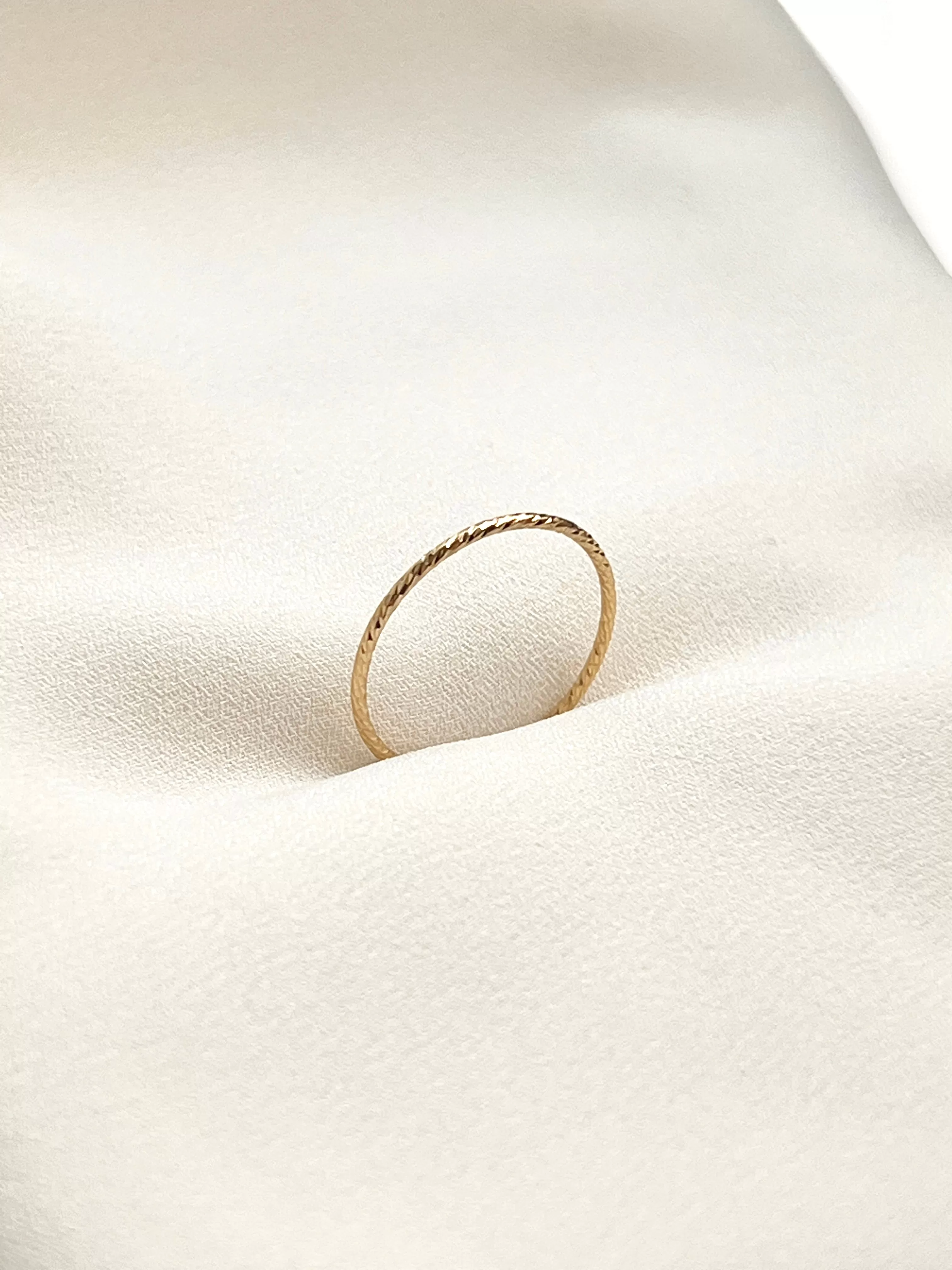 Sparkle Gold Filled Stacking Ring