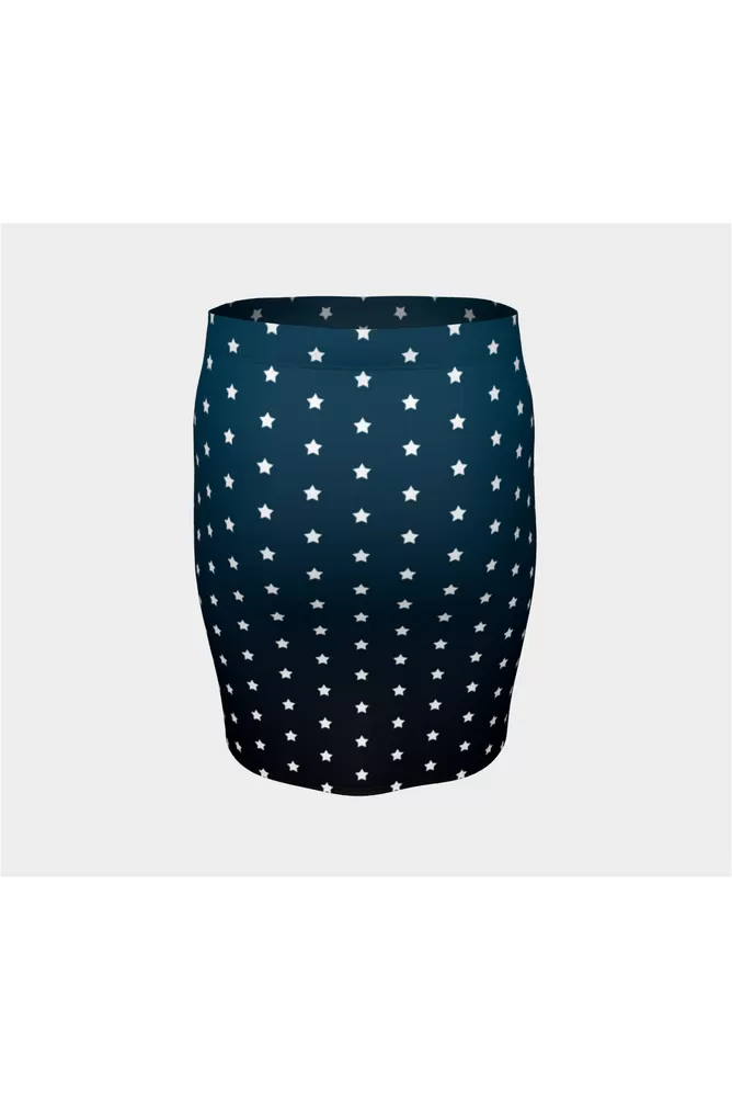 Starry Twilight Fitted Skirt