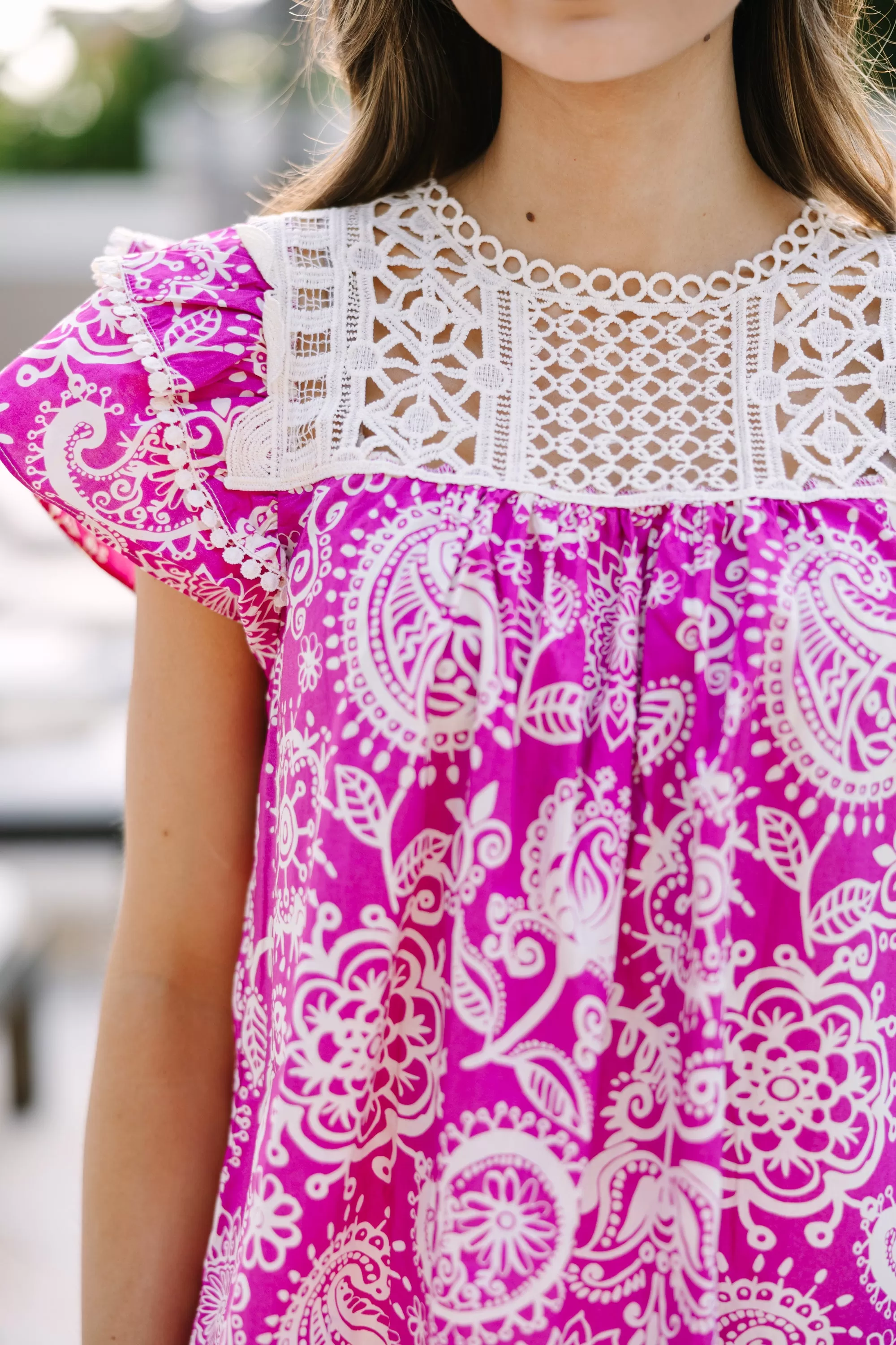 Suits You Well Pink Floral Blouse