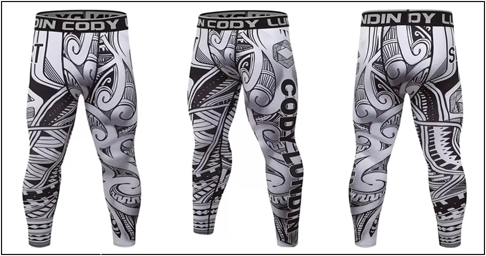 Tribal 'Pea'a' Compression Leggings Spats