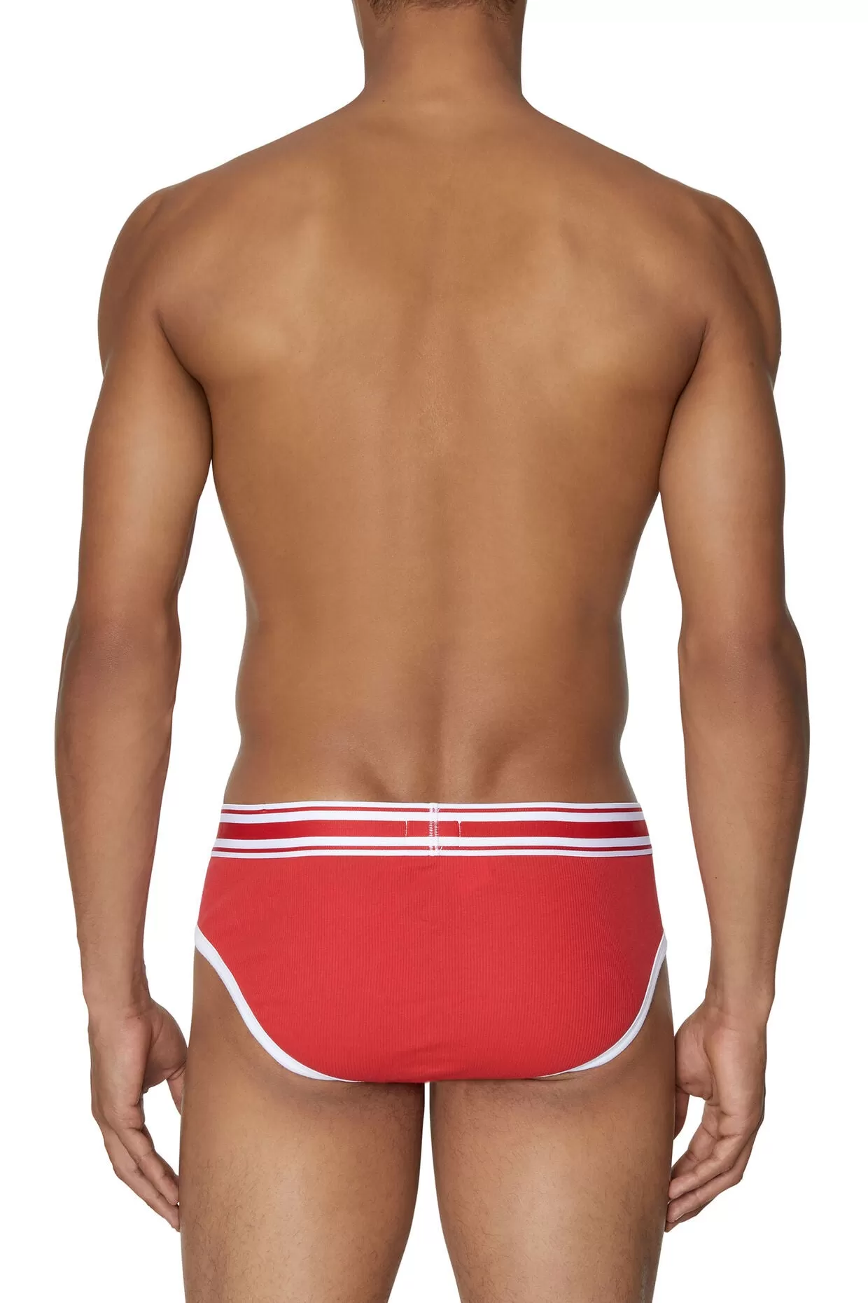 Umbr-Andre-R Striped Waistband Brief (Red)