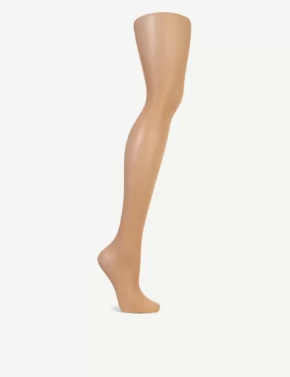 Wolford Luxury Nude Tummy 20 Control Top Shape Wear Tights UK XL